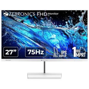 ZEBRONICS S27A 27" (68.5cm) LED Monitor, 75Hz, FHD 1920x1080, IPS Display, 1ms MPRT, 16:9