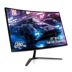 Acer ED270 Z 27 Inch Full HD 1500 R Curved Gaming Backlit LED LCD Monitor I 1MS VRB, 280Hz Refresh Rate