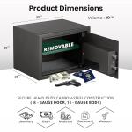 Equal 20L SecureX Safe Locker for Home | Electronic Safe Locker with Pincode Access and Emergency Key